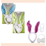 Easter Bunny Ears, Tail & Bowtie Set